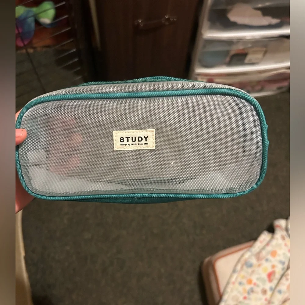 Grid Mesh Pencil Case